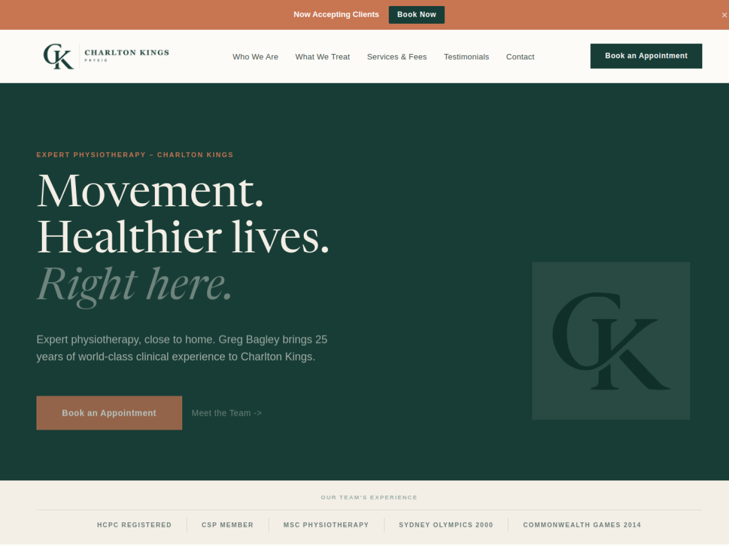 A Custom Web Solution Built for Growth: Charlton Kings Physio